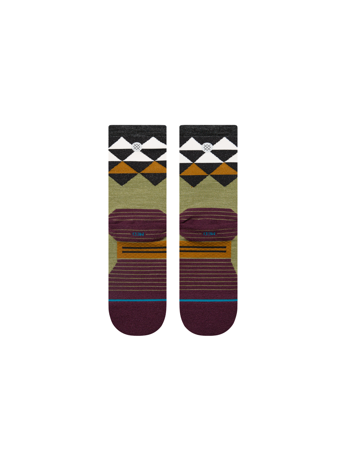 Stance QUADRILATERAL LIGHT WOOL CREW