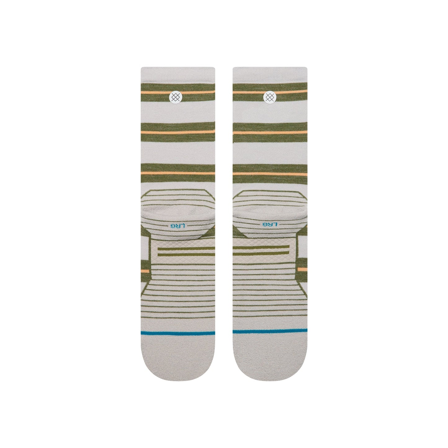 Stance STRIPED IT LIGHT WOOL CREW