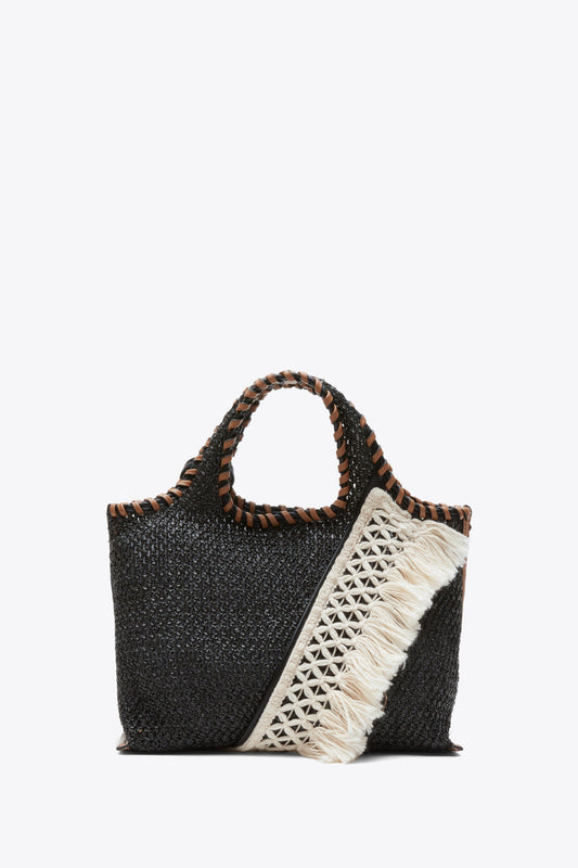 3.1 Phillip Lim Raffia Fringe Mini Market Tote