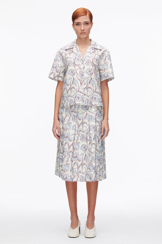 3.1 Phillip Lim Floral Printed Camp Shirt