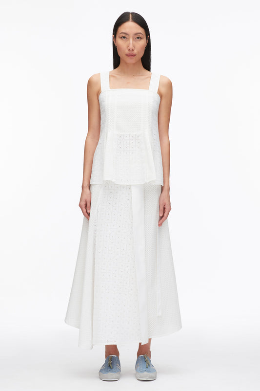 3.1 Phillip Lim Broderie Anglaise Patchwork Cami
