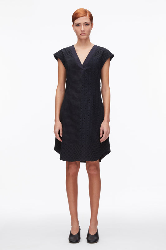 3.1 Phillip Lim Broderie Anglaise Patchwork Sleeveless Dress