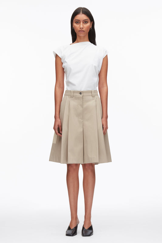 3.1 Phillip Lim Two-Toned Wide Pleated Shorts