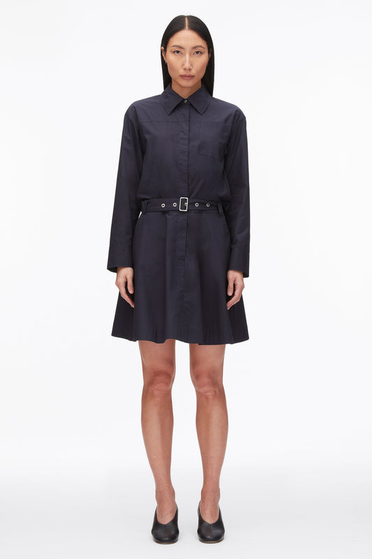 3.1 Phillip Lim Belted Structured Cotton Shirt Dress