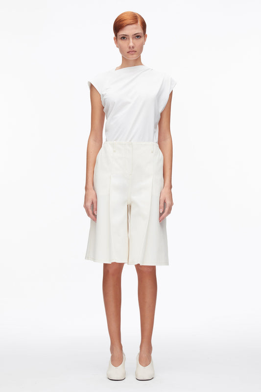 3.1 Phillip Lim Ghost Patch Lightweight Denim Bermuda Shorts