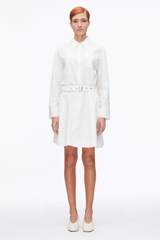 3.1 Phillip Lim Belted Structured Cotton Shirt Dress