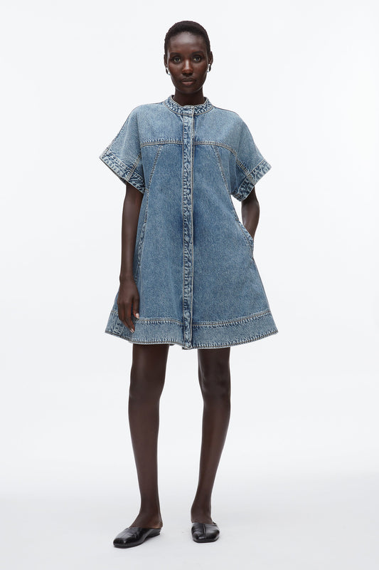 3.1 Phillip Lim Trapeze Light Denim Dress