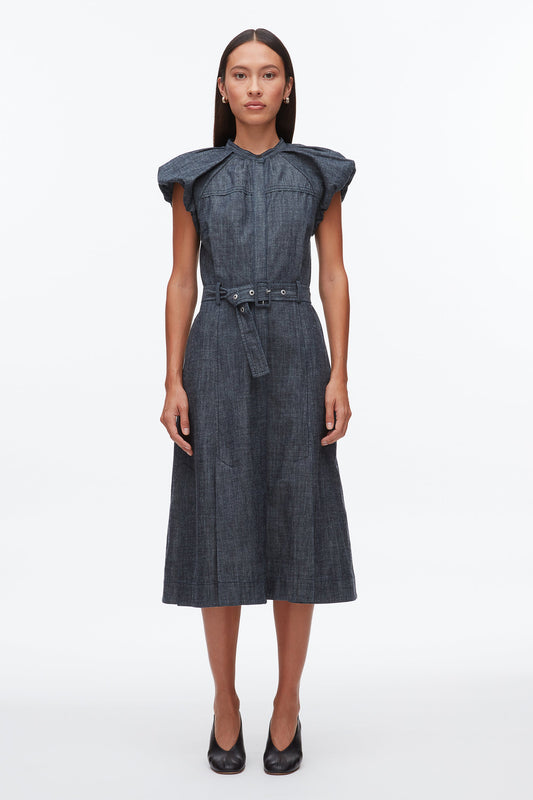 3.1 Phillip Lim Denim Puff Sleeve Dress