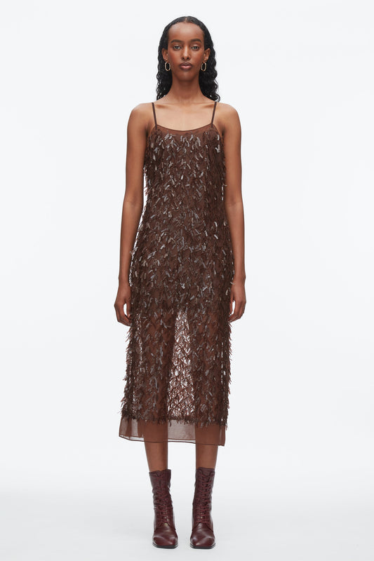 3.1 Phillip Lim Fringe Sequins Slip Dress