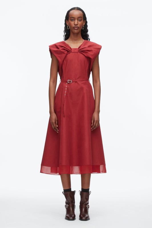 3.1 Phillip Lim Draped Bow Dress with Belt