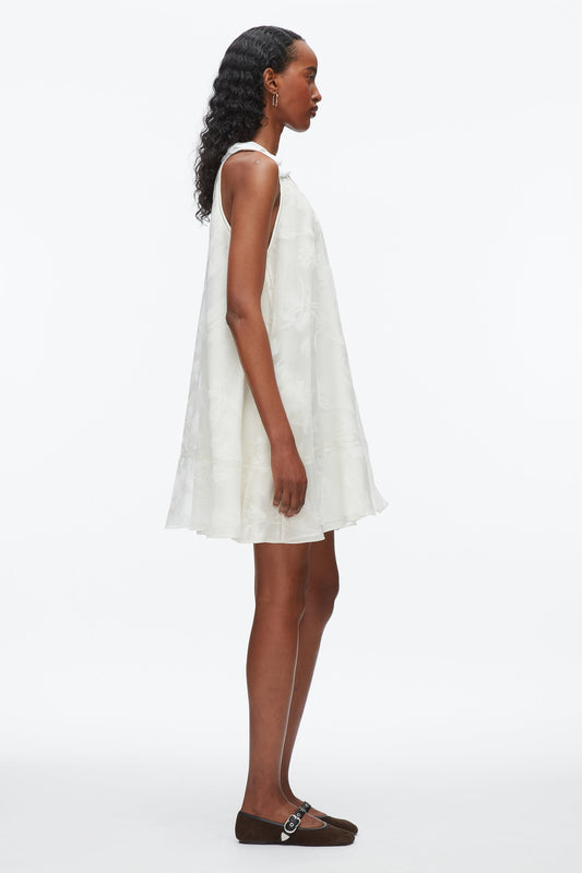3.1 Phillip Lim Flocked Organza Trapeze Dress