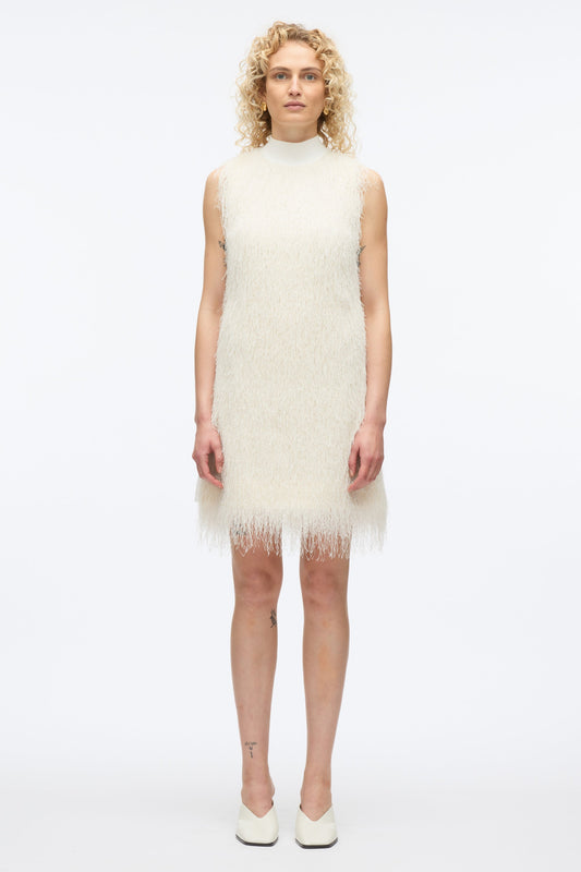 3.1 Phillip Lim Fringe Mock Neck Shift Dress