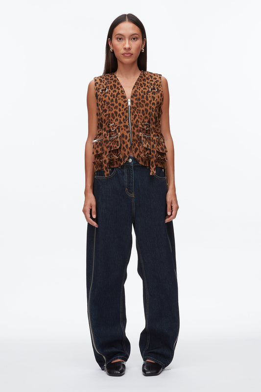 3.1 Phillip Lim Leopard Print Field Vest