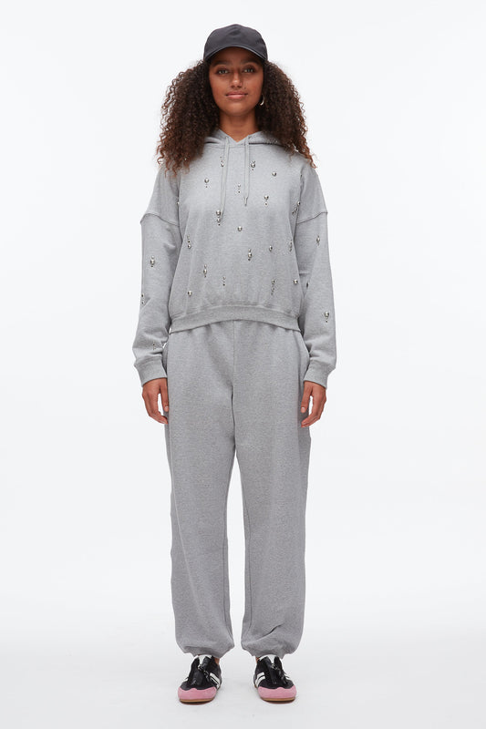 3.1 Phillip Lim Stud Embellished Oversized Hoodie