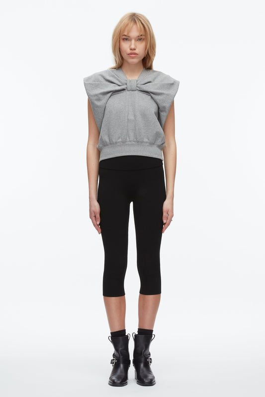 3.1 Phillip Lim Draped Bow French Terry Top