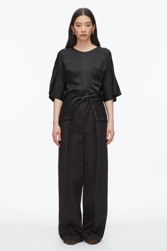3.1 Phillip Lim Short Sleeve Top with Button Placket
