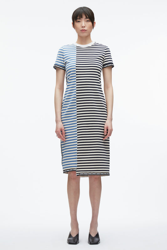 3.1 Phillip Lim Patchwork Stripe T-shirt Dress
