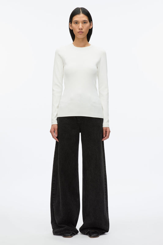 3.1 Phillip Lim Compact Rib Long Sleeve Tee