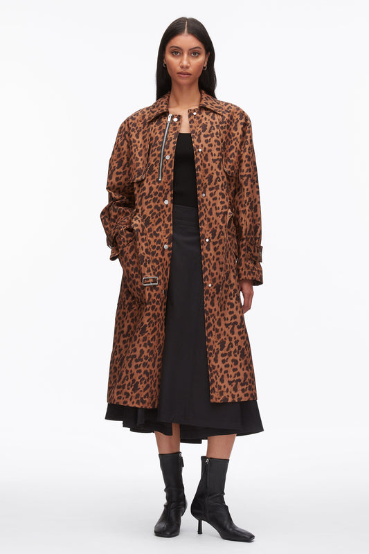 3.1 Phillip Lim Leopard Print Trench Coat