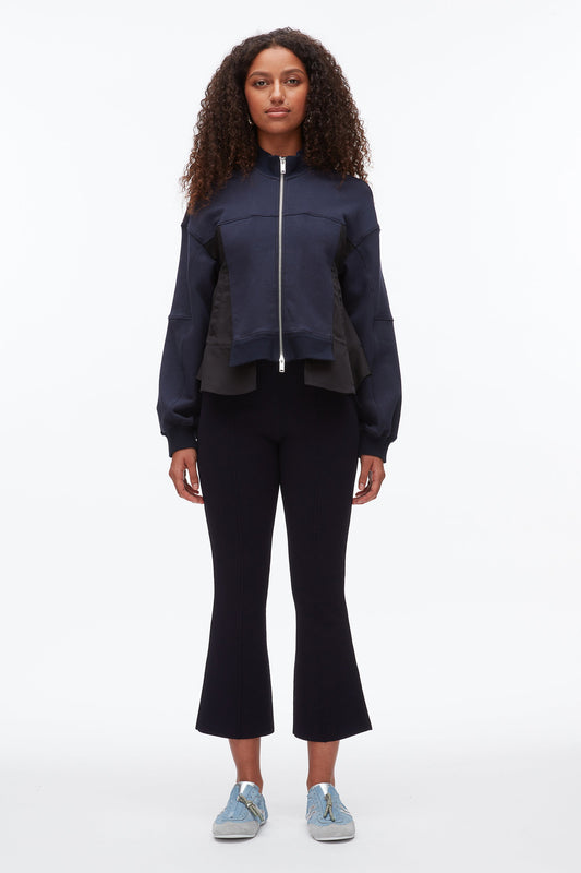 3.1 Phillip Lim Terry Hybrid Zip Up