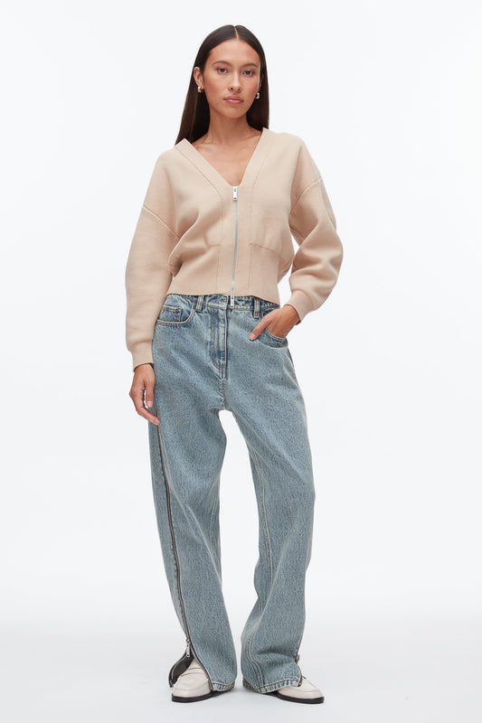 3.1 Phillip Lim Round Sleeve Zip Cardigan