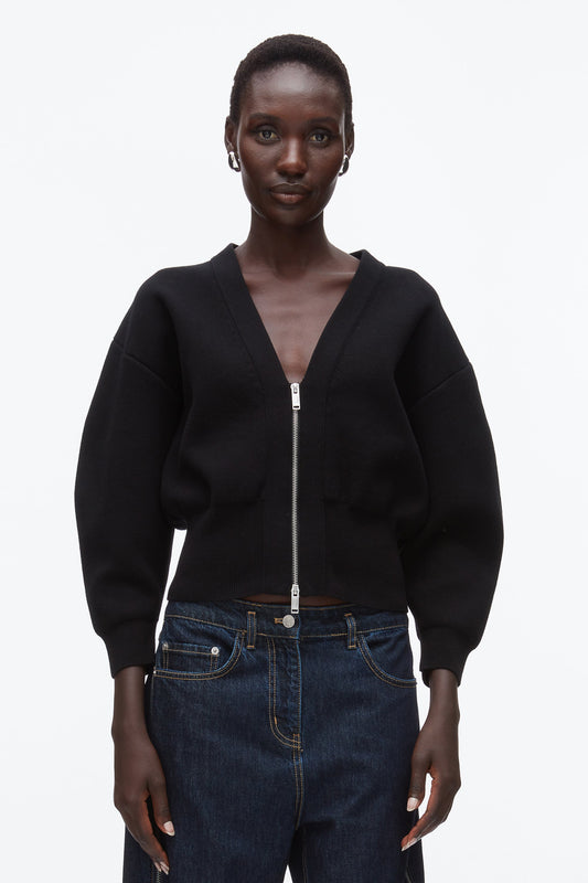 3.1 Phillip Lim Round Sleeve Zip Cardigan