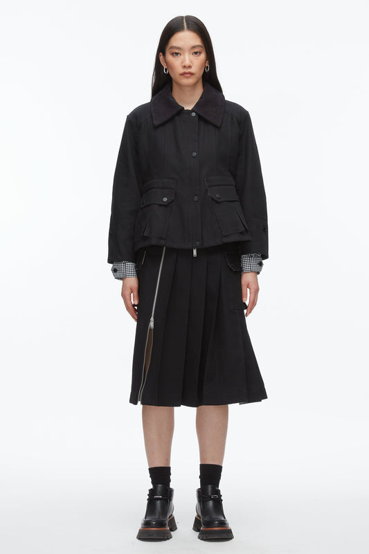 3.1 Phillip Lim Cropped Flounce Barn Jacket