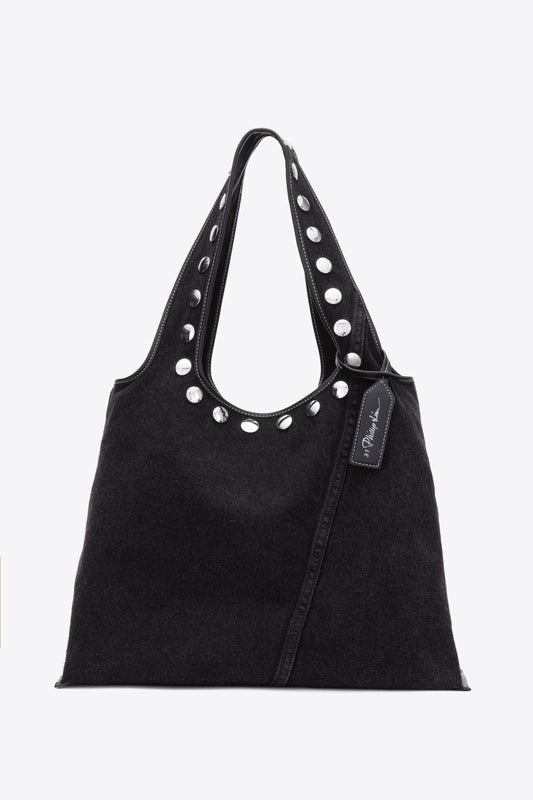 3.1 Phillip Lim Denim Market Tote with Studs