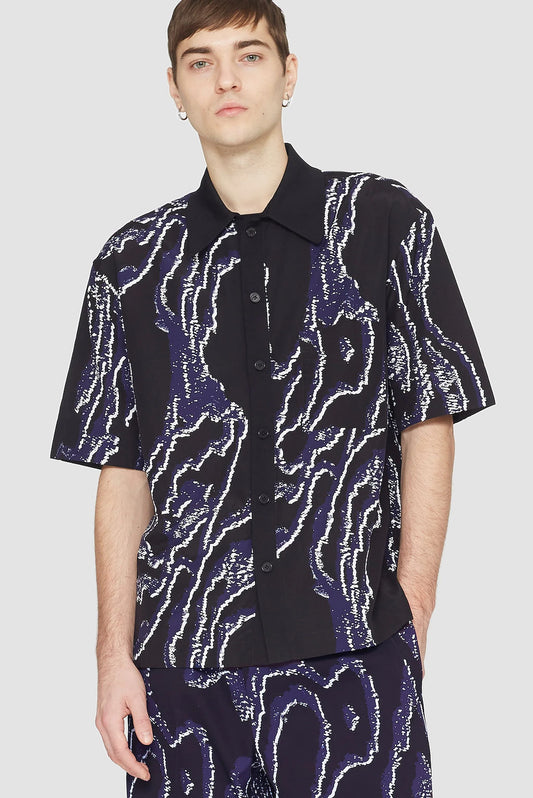 3.1 Phillip Lim Short Sleeve Printed Bowling Shirt