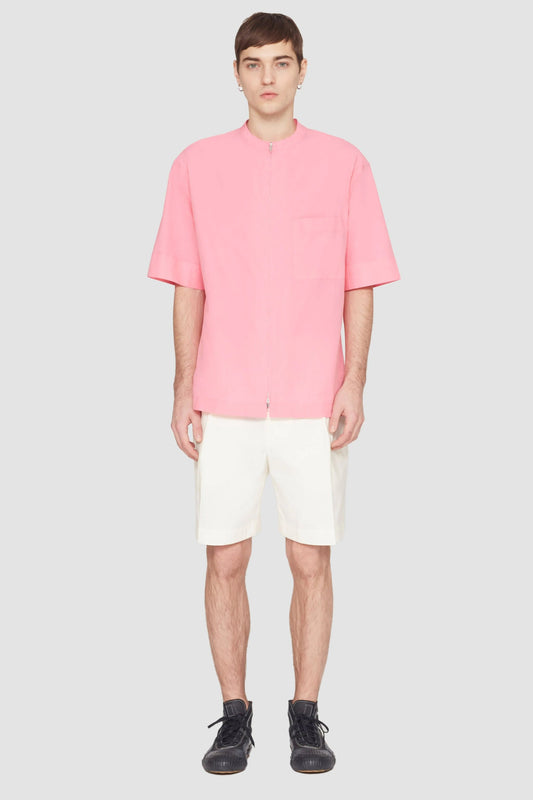 3.1 Phillip Lim Short Sleeve Zip-Front Shirt