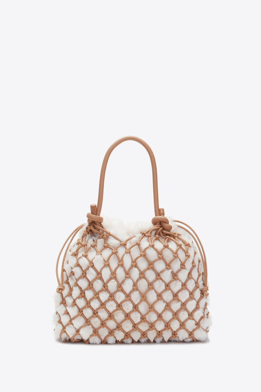 3.1 Phillip Lim Faux Fur Macrame Mini Sac