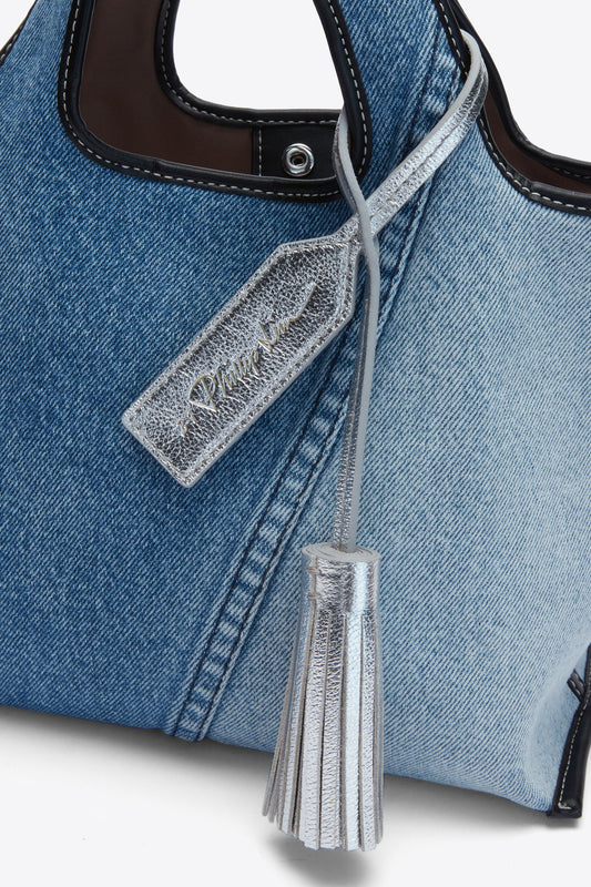 3.1 Phillip Lim Metallic Leather Tassel Charm Tag