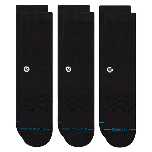 Stance Icon 3 Pack Mid Cushion Crew Socks | Stance