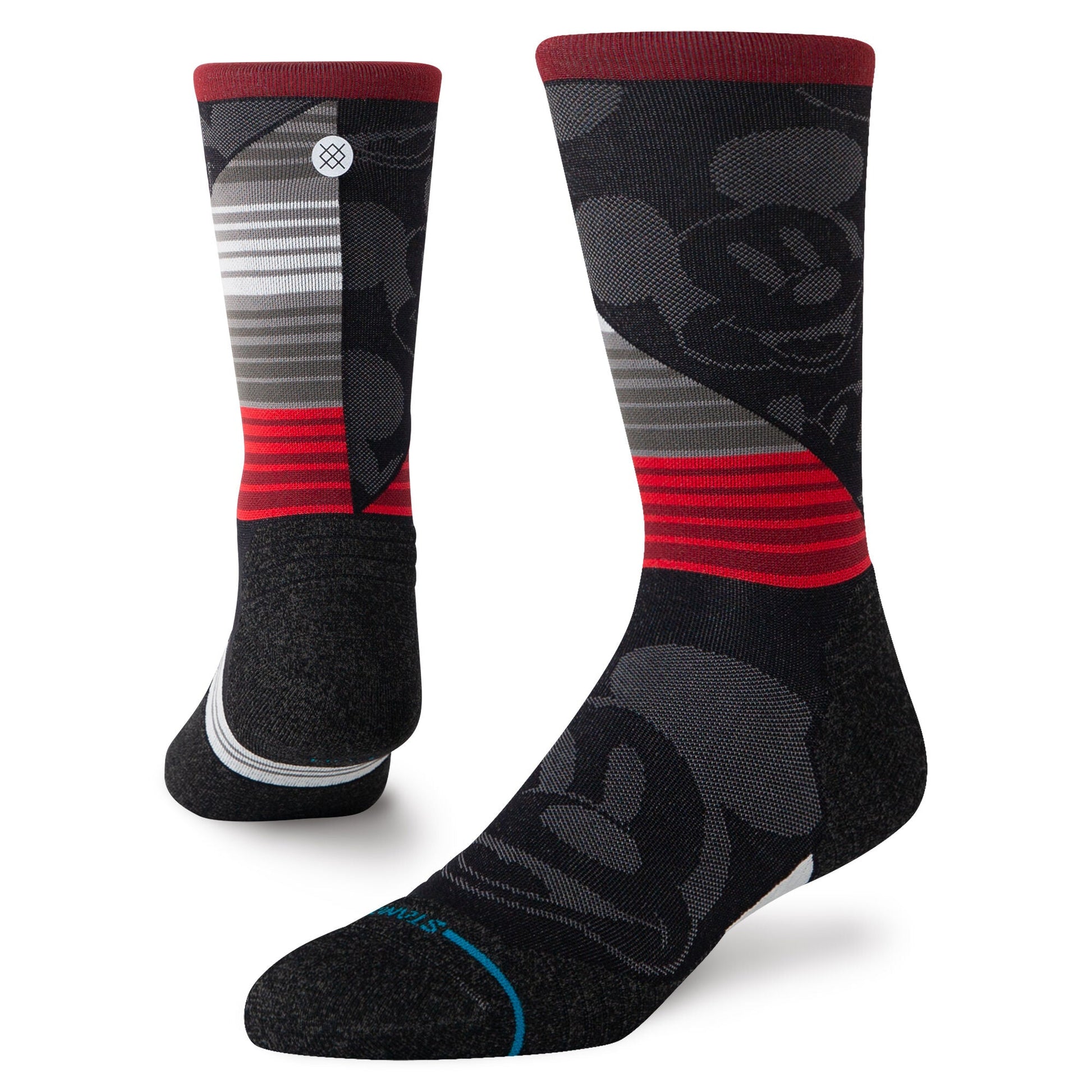 Stance Disney Classics Mickey Light Cushion Feel360™ Infiknit™ Nylon Blend Run Crew Socks | Stance