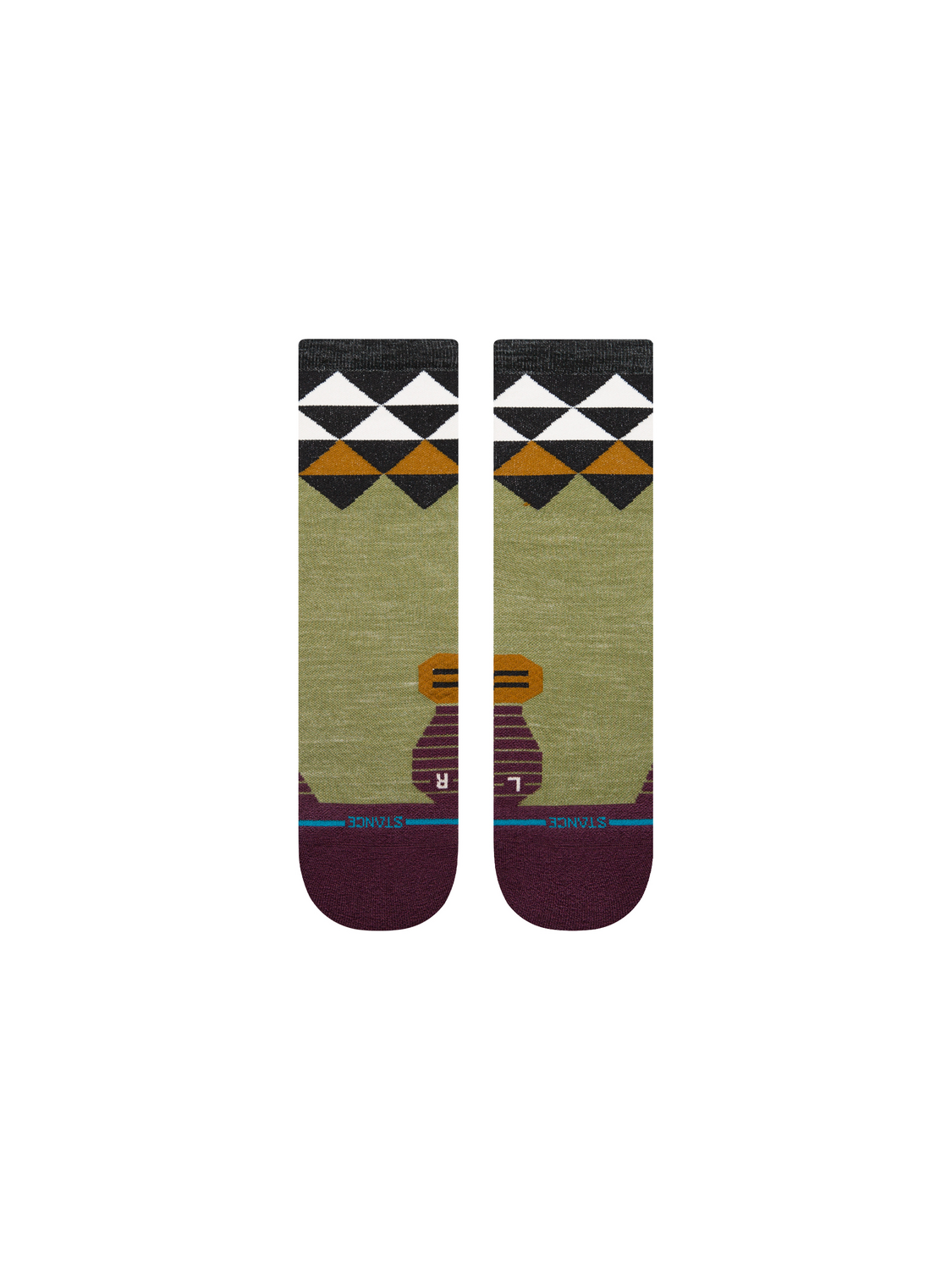 Stance QUADRILATERAL LIGHT WOOL CREW