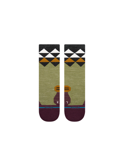 Stance QUADRILATERAL LIGHT WOOL CREW