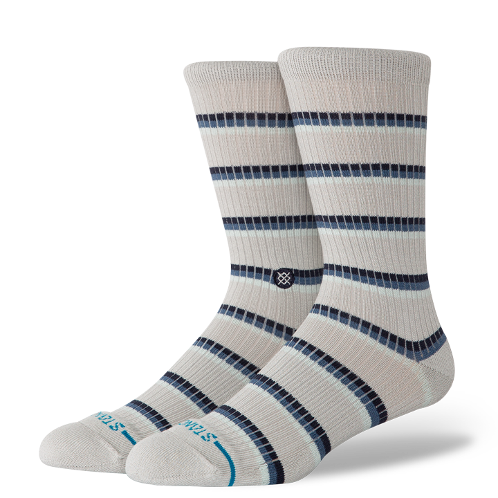Stance MULTISTRIPE RIBBED CREW