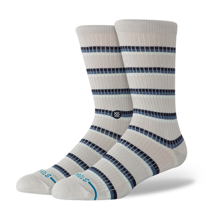 Stance MULTISTRIPE RIBBED CREW