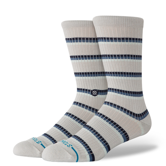 Stance MULTISTRIPE RIBBED CREW