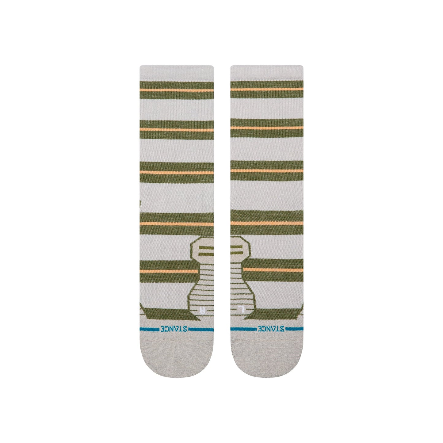 Stance STRIPED IT LIGHT WOOL CREW
