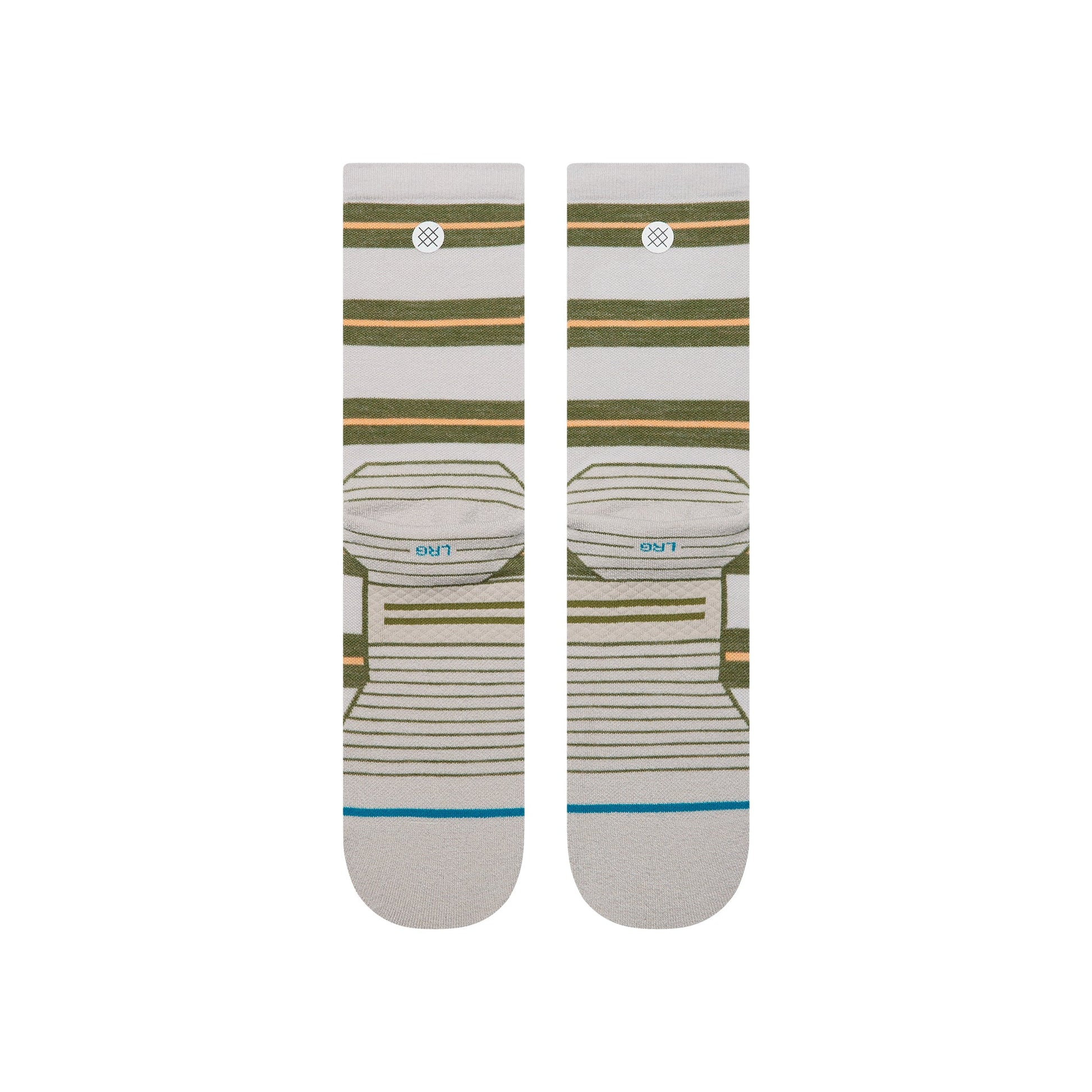 Stance STRIPED IT LIGHT WOOL CREW