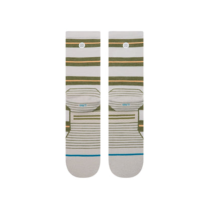 Stance STRIPED IT LIGHT WOOL CREW